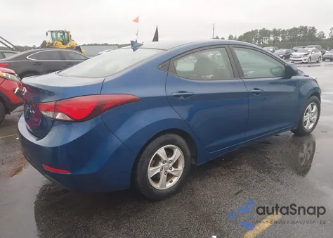2015 Hyundai Elantra Se from USA, damaged, VIN KMHDH4AE7FU321784